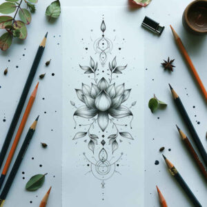 subtle-shading – tattoo design ideas free ai generated – outline-only – for-lower-arm – Gallery: other-delicate-inkby-ai