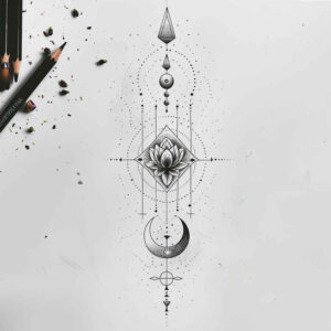 subtle-shading – tattoo design ideas free ai generated – outline-only – for-outer-arm – Gallery: other-delicate-inkby-ai