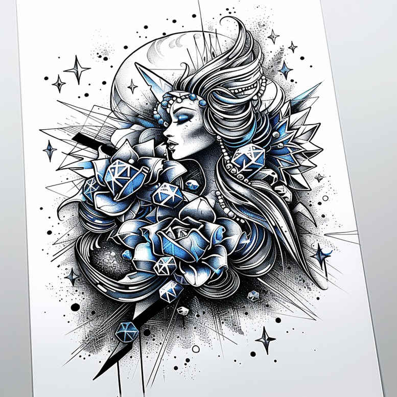 subtle-shading – tattoo design ideas free ai generated – subtle-motif – for-back – Gallery: other-delicate-inkby-ai