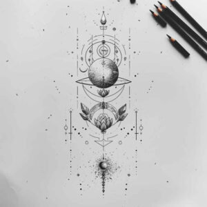 subtle-spiritual-tattoos – tattoo design ideas free ai generated – minimalist-script – for-side – Gallery: other-delicate-inkby-ai