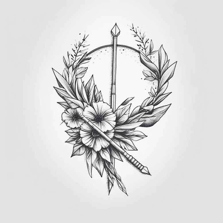 subtle-spiritual-tattoos – tattoo design ideas free ai generated – petite – for-outer-arm – Gallery: other-delicate-inkby-ai