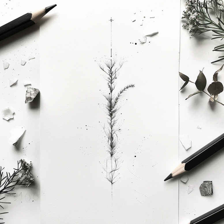 subtle-spiritual-tattoos – tattoo design ideas free ai generated – pure-design – for-back – Gallery: other-delicate-inkby-ai