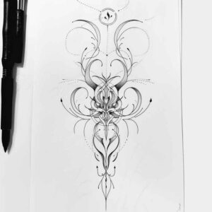 symbol-tattoos – tattoo design ideas free ai generated – no-fill – for-temple – Gallery: other-delicate-inkby-ai