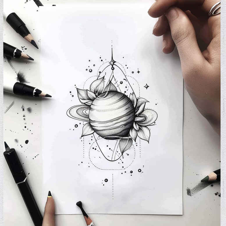other-delicate tattoo design ideas outline only delicate forms embodying determination