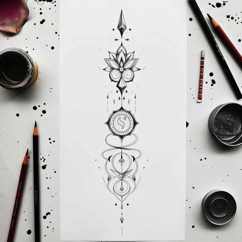 other-delicate tattoo design ideas punctual delicate forms for back shoulder