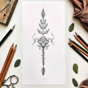 other-delicate tattoo design ideas subtle motif detailed lines for foot