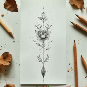 other-delicate tattoo design ideas ultra-thin detailed lines for triceps