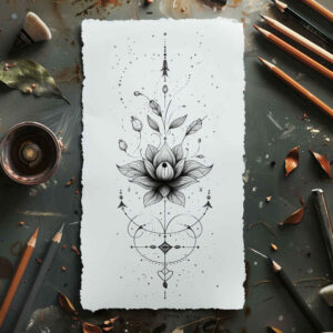 other-delicate tattoo design ideas tiny detail detailed symbol of endurance