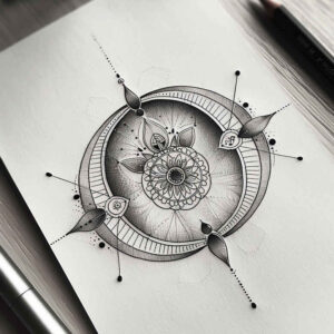 other-delicate tattoo design ideas micro design detailed textures for knee