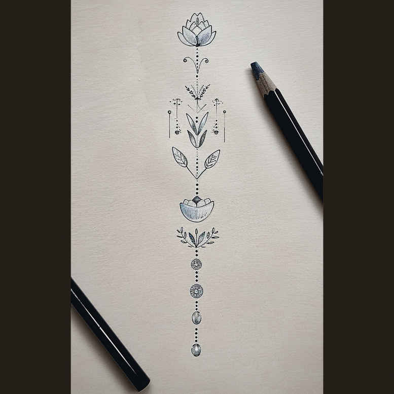 other-delicate tattoo design ideas clean stroke detailed textures represents endurance
