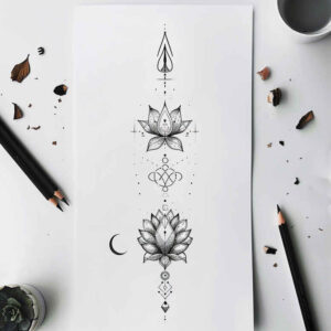 other-delicate tattoo design ideas micro art elegant symbolising endurance