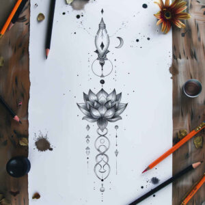 other-delicate tattoo design ideas uncluttered fine lines represents resilience