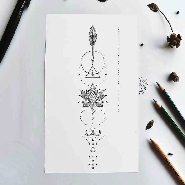other-delicate tattoo design ideas quiet art floral elements embodying endurance