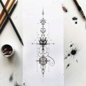 other-delicate tattoo design ideas nonintrusive floral elements for side