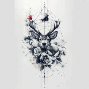 other-delicate tattoo design ideas sparse floral elements for thigh