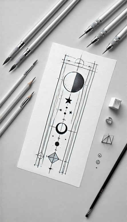 other-delicate tattoo design ideas airy touch flowing endurance and power