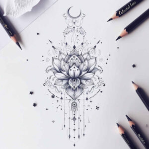 other-delicate tattoo design ideas single dot graceful for chest
