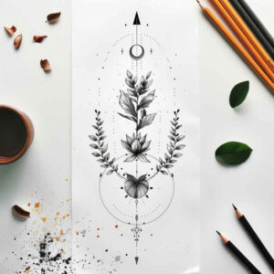 other-delicate tattoo design ideas subtle graceful for lower chest