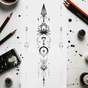 other-delicate tattoo design ideas soft curve graceful for shoulder