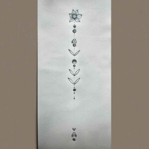 other-delicate tattoo design ideas subtle shape graceful for spine
