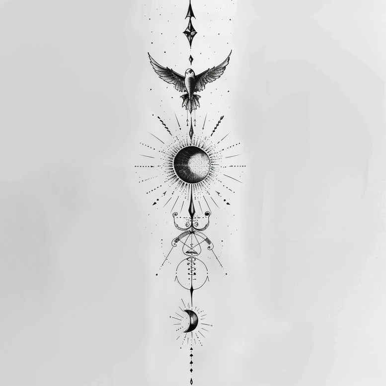 other-delicate tattoo design ideas airy touch intricate for back