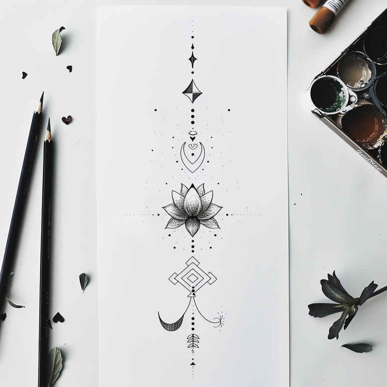 other-delicate tattoo design ideas understated intricate for upper back