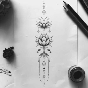other-delicate tattoo design ideas discreet ink layered for back of neck