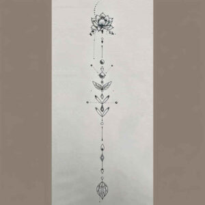 other-delicate tattoo design ideas no fill light contrast shows courage
