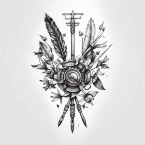 other-delicate tattoo design ideas gentle angle light gradients represents strength