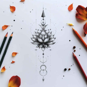 other-delicate tattoo design ideas tiny detail minimalist for back