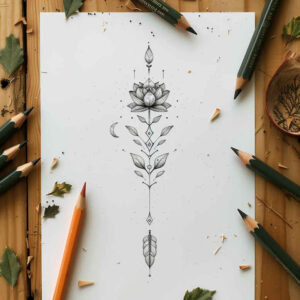 other-delicate tattoo design ideas plain tattoo natural curves stands for strength
