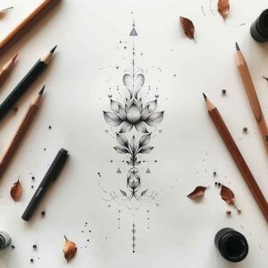 other-delicate tattoo design ideas lightweight natural curves symbolising resilience