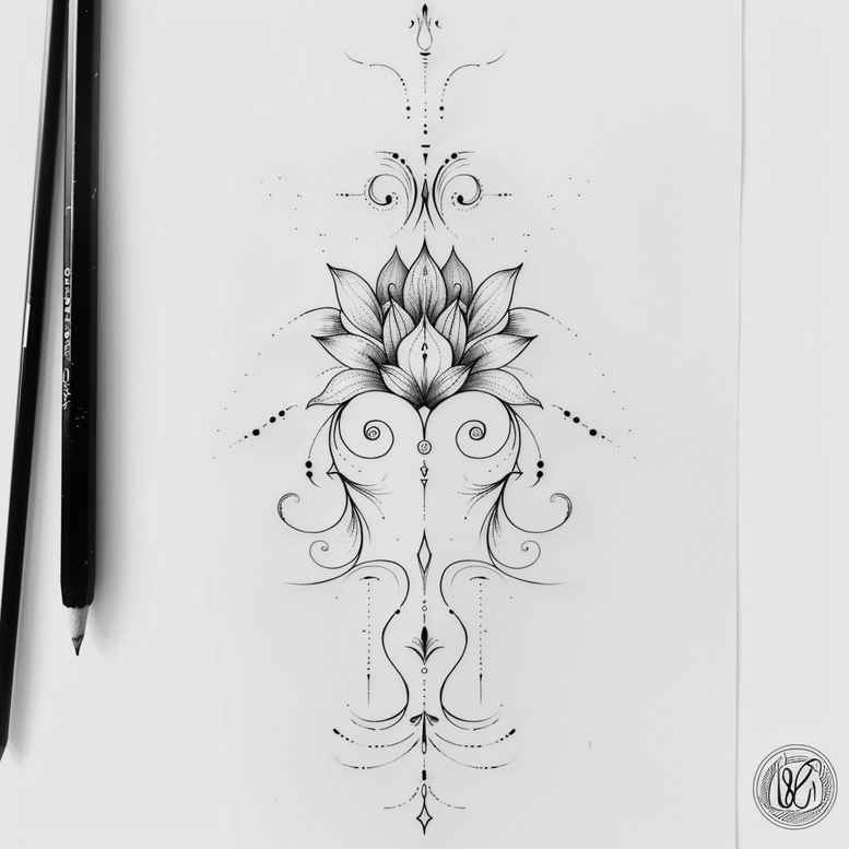 other-delicate tattoo design ideas symbolic natural flow for outer arm