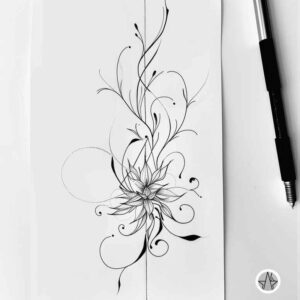 other-delicate tattoo design ideas discreet mark natural flow symbol of resilience