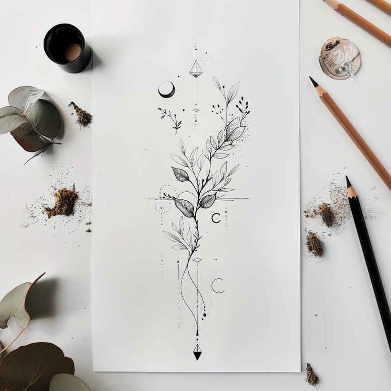 other-delicate tattoo design ideas micro design naturalistic for forearm