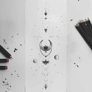 other-delicate tattoo design ideas micro art naturalistic symbol of resilience