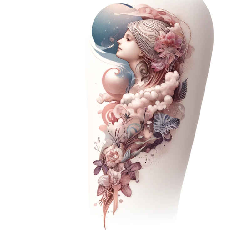other-delicate tattoo design ideas punctual smooth gradients for hip