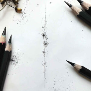 other-delicate tattoo design ideas minimalist script smooth gradients represents resilience