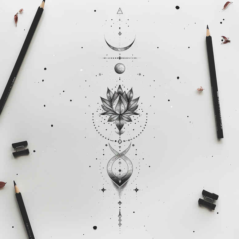 other-delicate tattoo design ideas clear edge soft light embodying courage