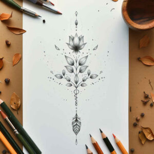 other-delicate tattoo design ideas monochrome soft light for nape