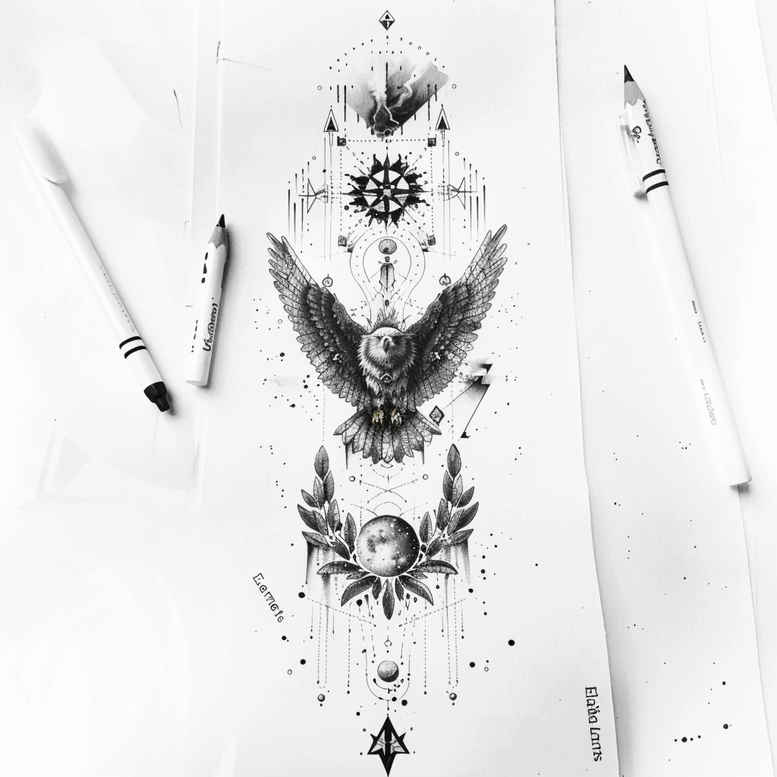 other-delicate tattoo design ideas few strokes soft textures meaning endurance
