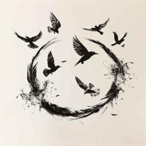 other-delicate tattoo design ideas dotwork subtle patterns for sternum
