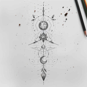 other-delicate tattoo design ideas simple dot subtle patterns for temple