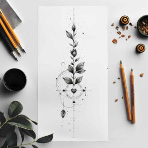 other-delicate tattoo design ideas gentle subtle shading embodying courage
