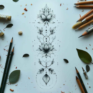 other-delicate tattoo design ideas mini geometry subtle shading symbol of endurance
