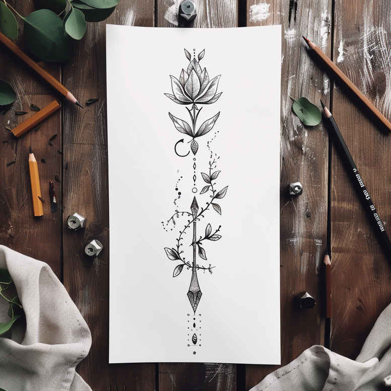tattoos-with-delicate-symbolism – tattoo design ideas free ai generated – tiny-detail – for-arm – Gallery: other-delicate-inkby-ai