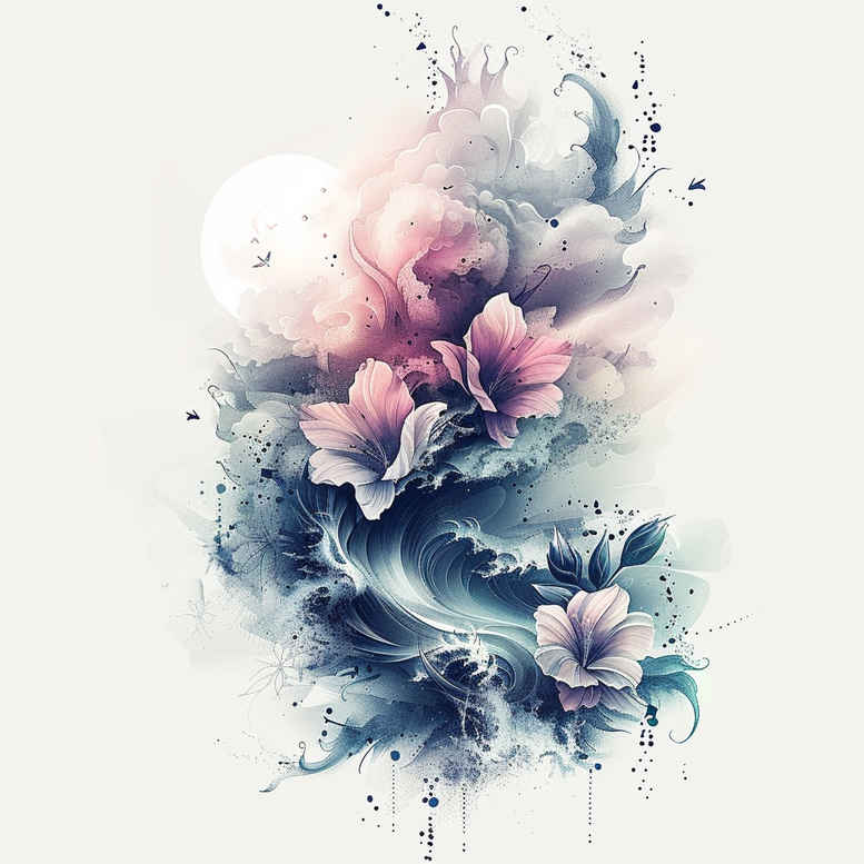 tattoos-with-delicate-symbolism – tattoo design ideas free ai generated – tiny-detail – for-temple – Gallery: other-delicate-inkby-ai