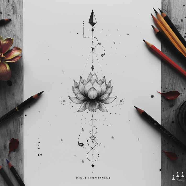 tattoos-with-delicate-symbolism – tattoo design ideas free ai generated – unadorned – for-sternum – Gallery: other-delicate-inkby-ai