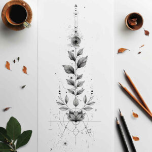 tattoos-with-fine-lines – tattoo design ideas free ai generated – clean-shape – for-foot – Gallery: other-delicate-inkby-ai