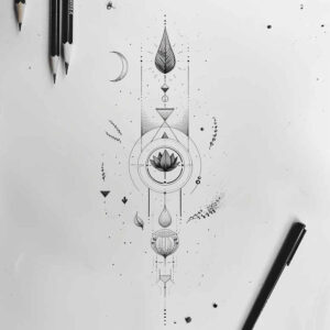 tattoos-with-fine-lines – tattoo design ideas free ai generated – essential – for-upper-back – Gallery: other-delicate-inkby-ai